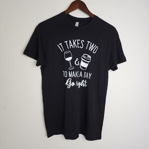 Cotton Heritage Womens "It Takes Two" Graphic Tee